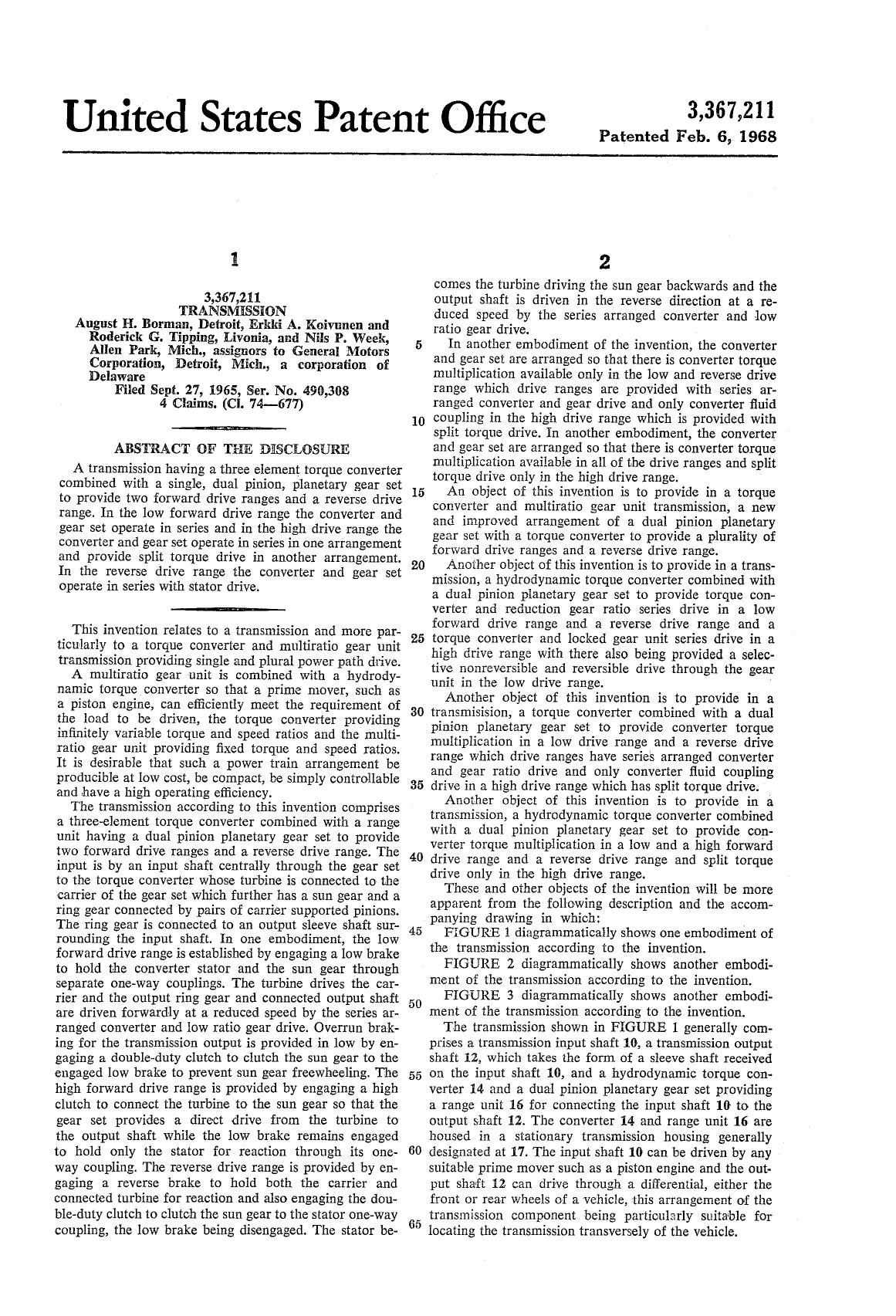 Patent US3367211A Image 2