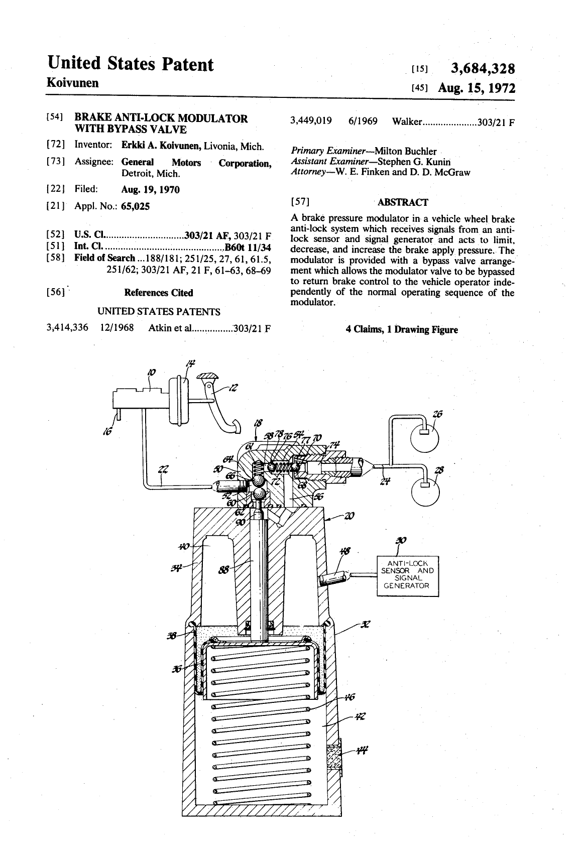 Patent US3684328A Image 1