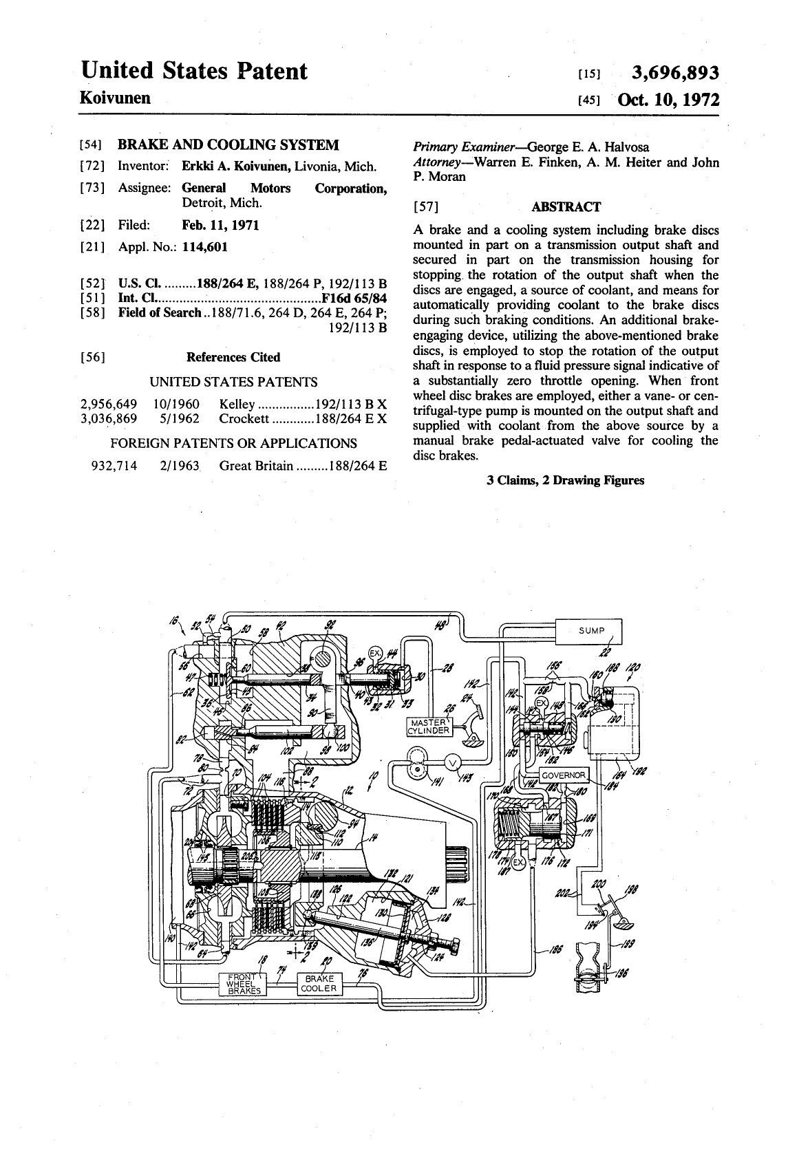 Patent US3696893A Image 1