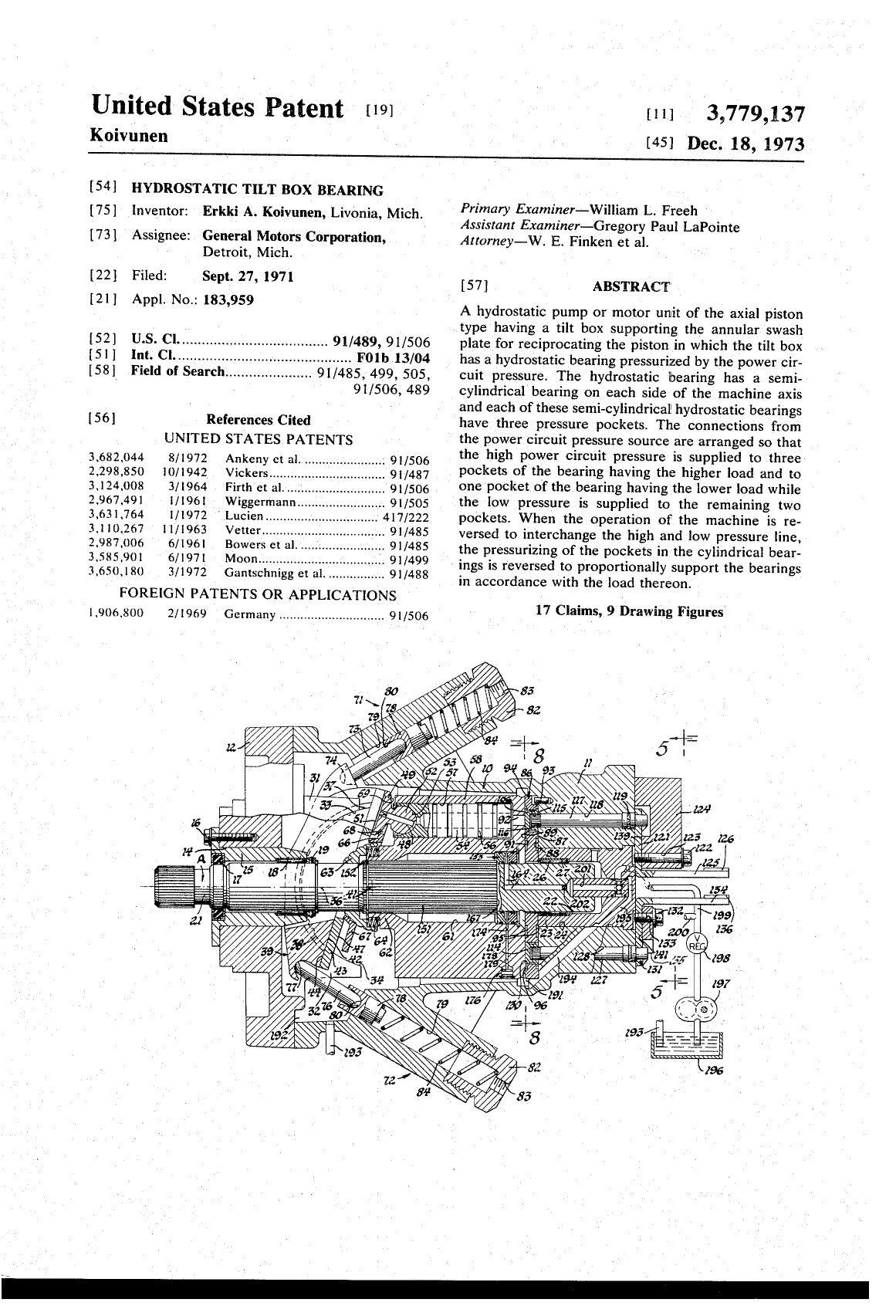 Patent US3779137A Image 1
