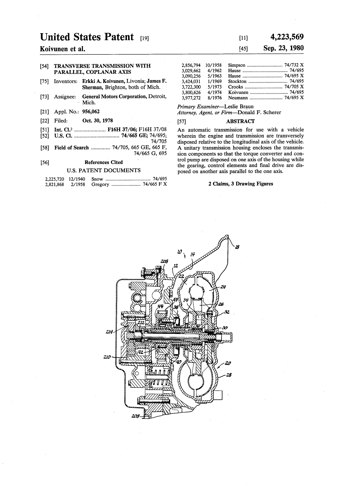 Patent US4223569A Image 1