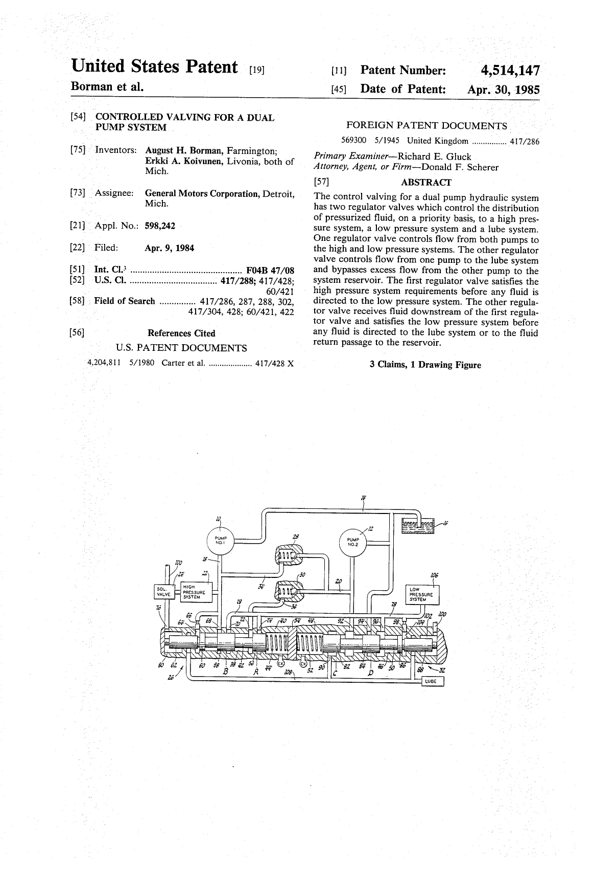 Patent US4514147A Image 1