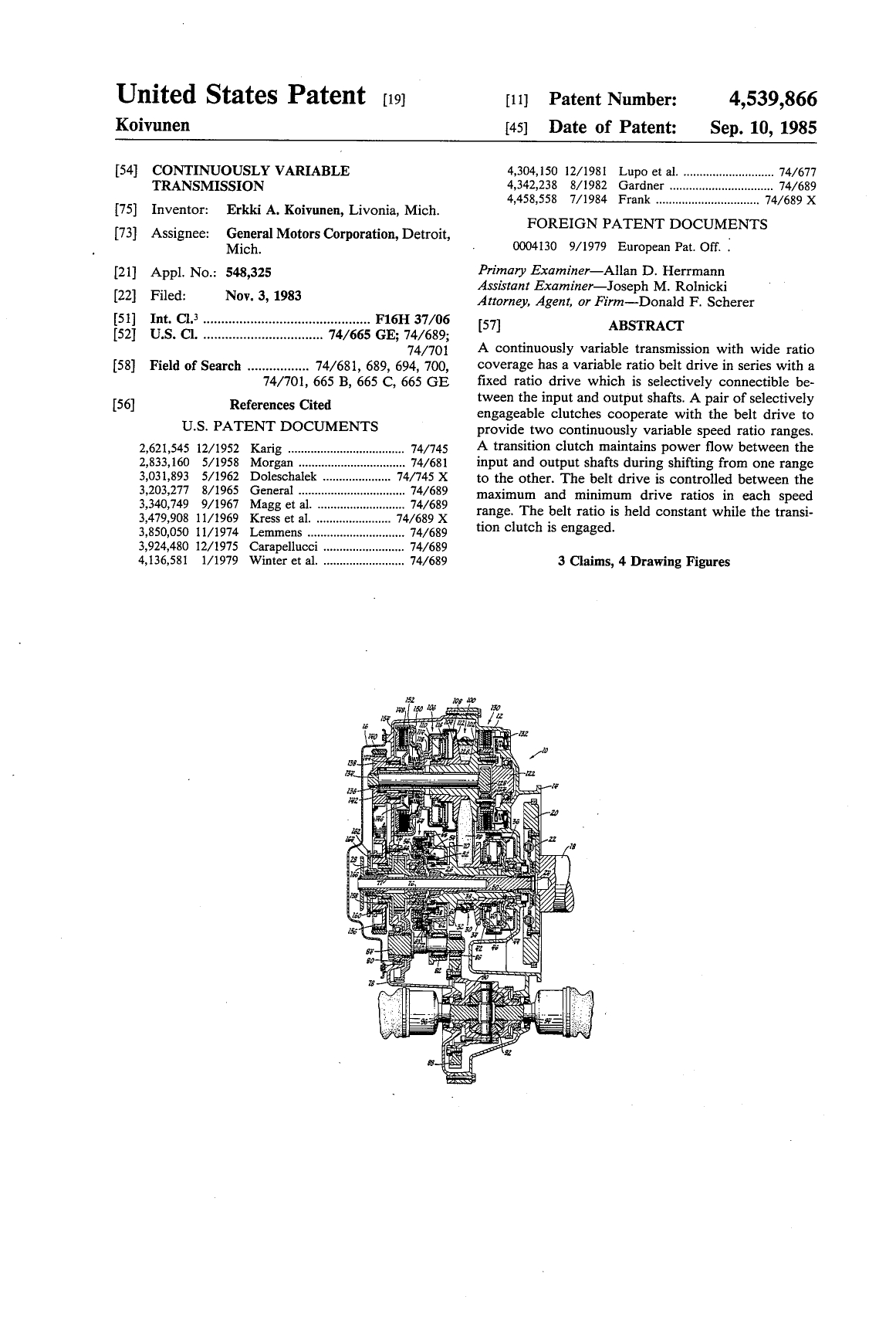 Patent US4539866A Image 1