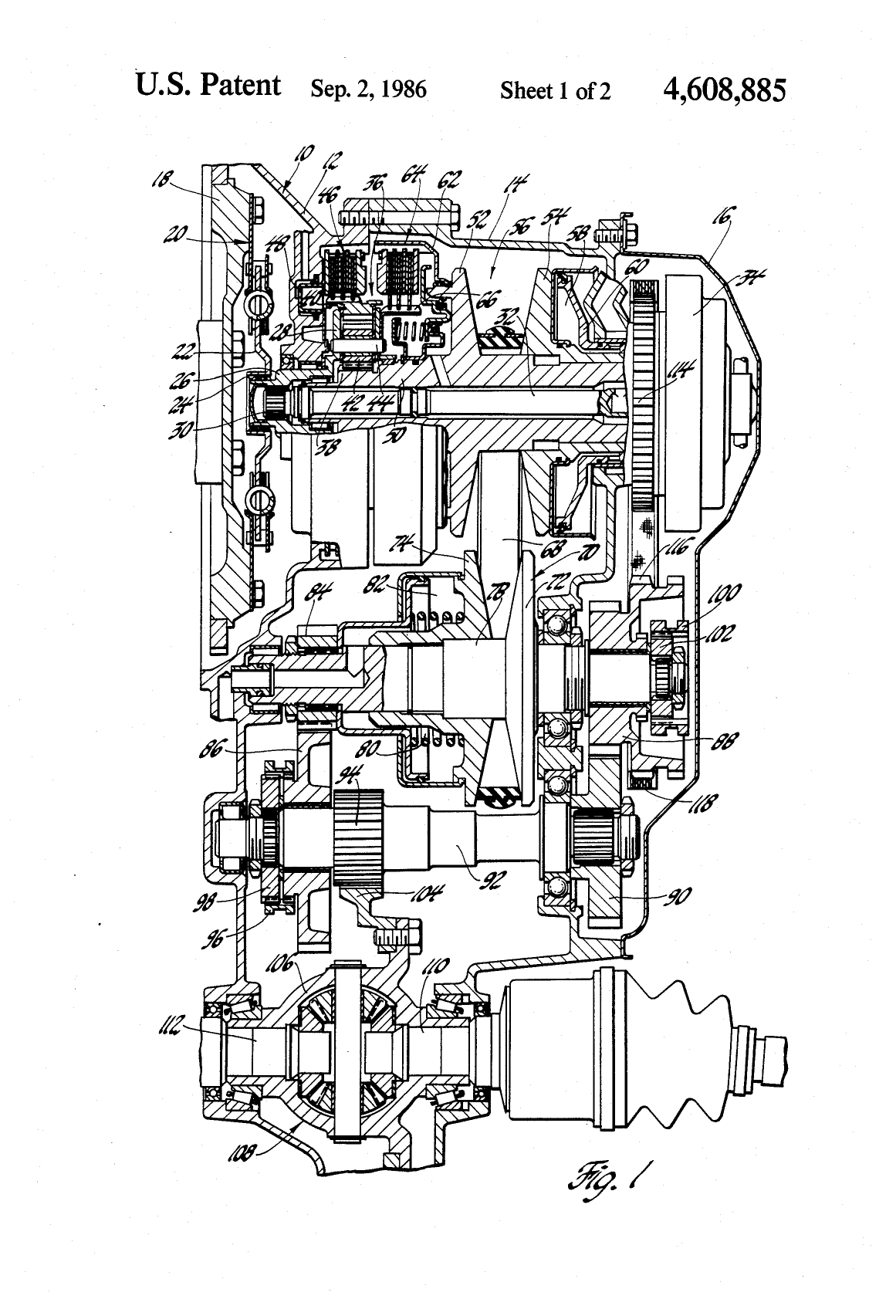 Patent US4608885A Image 2